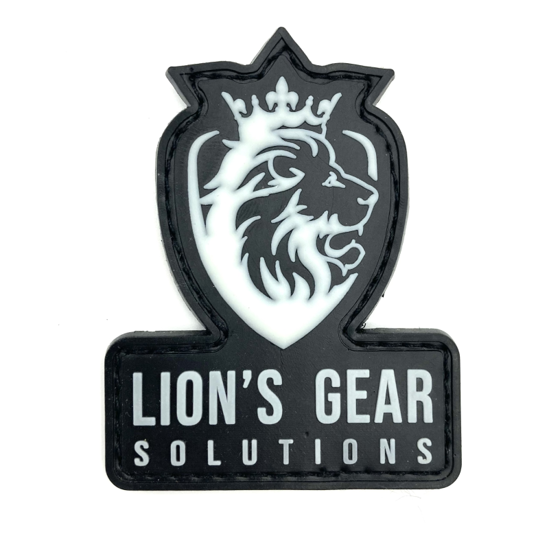Lion's Gear Solutions logo patch on Glow in the Dark